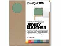 Schlafgut Easy Boxspring Jersey Elasthan bis 200x220 cm, Green Mid aus 100%...