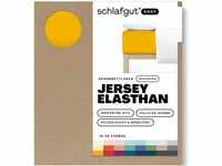 Schlafgut Easy Boxspring Jersey Elasthan bis 200x220 cm, Yellow Deep aus 100%