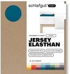 schlafgut Easy Topper Spannbettlaken 180x200 cm Jersey, Petrol Deep