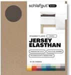 Schlafgut Easy Jersey Elasthan Topper Spannbettlaken 90x190 bis 100x220 Sand...