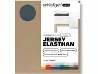 Schlafgut Easy Topper Jersey Elasthan bis 160x220 cm, Grey Deep aus 100%...
