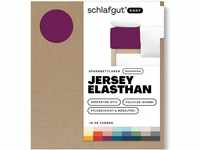 Schlafgut Easy Boxspring Jersey Elasthan bis 200x220 cm, Purple Deep aus 100%