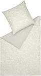 SCH&Ouml;NER WOhHNEN Premium Satin Bettw&auml;sche 155x220 Beige mit Blumen Muster -