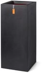 Capi Europe - Topf rechteckig Smooth NL - 36x79 - Schwarz - Blumentopf f&uuml;r den