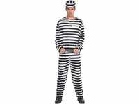 (PKT) (840227-55) Adult Mens Jailbird Con Costume (Standard)
