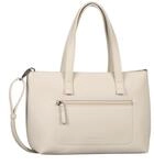 TOM TAILOR Elis Damen Shopper Umh&auml;ngetasche Rei&szlig;verschluss Mittelgro&szlig; Wei&szlig;