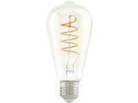 EGLO E27 Lampe, Spiral LED Glühbirne, Vintage Leuchtmittel amber für Retro