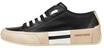 Candice Cooper Rock Patch S-Sneakers aus Leder in Vintage-Optik, schwarz 39