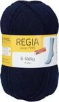 REGIA 6-f&auml;dig Uni 9801275-00324 marine Handstrickgarn, Sockengarn, 150g Kn&auml;uel