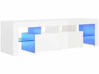 vidaXL TV-Schrank mit LED-Beleuchtung TV Möbel Fernsehtisch Wohnzimmermöbel