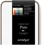 Schlafgut Pure Spannbettlaken 180x200cm bis 200x220cm - 95% Biobaumwolle, 5% Schlafgut Pure Spannbettlaken 180x200cm bis 200x220cm - 95% Biobaumwolle, 5%