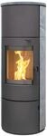 Kaminofen M&uuml;nchen XL Stahl gussgrau Speckstein 7kw Speicherofen...