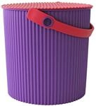 Hachiman Omnioutil Aufbewahrungsbeh&auml;lter mit Deckel, gro&szlig;, Violett / Pink