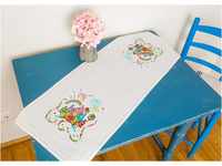 KAMACA Stickpackung Birthday Tischläufer 40x100 cm Kreuzstich vorgezeichnet