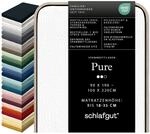 schlafgut Pure Spannbettlaken 95% Bio Baumwolle & 5% Elasthan Made in Green by...