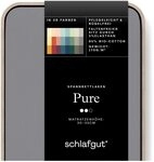 Schlafgut Pure Spannbettlaken 180x200cm bis 200x220cm - 95% Biobaumwolle, 5%