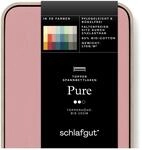 Schlafgut Pure Topper Spannbettlaken 180x200cm bis 200x220cm Purple Mid,