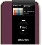schlafgut Pure Boxspring Spannbettlaken 140x200 cm Baumwolle, Purple Deep