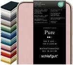 schlafgut Pure Spannbettlaken 140x200 cm Bio-Baumwolle Jersey, Purple Light