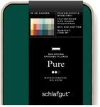 Schlafgut Pure Boxspring Spannbettlaken 180x200cm bis 200x220cm Green Deep,