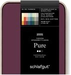 Schlafgut Pure Topper Spannbettlaken 140x200cm bis 160x220cm Purple Deep, Schlafgut Pure Topper Spannbettlaken 140x200cm bis 160x220cm Purple Deep,