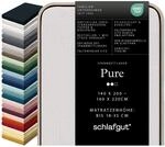 schlafgut Pure Spannbettlaken 95% Bio Baumwolle & 5% Elasthan Made in Green by...