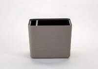 Plastia Selbstbew&auml;ssernde Pflanzgef&auml;&szlig;, 30 cm, Taupe/Elfenbein