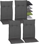 Beo Gartenstuhlauflagen Hochlehner 4er Set Barcelona | Made in EU nach &Ouml;ko-Tex