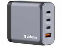 Verbatim GaN Charger 140 W, 4 Ports USB-C Ladegerät, Power Adapter mit 3 x...