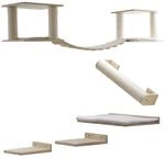 Kerbl Katzenspielplatz Top XL, Trittbretter Liegebrett H&auml;ngebr&uuml;cke Liegefl&auml;che,