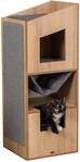 TRIXIE Katzenhaus indoor CityStyle 105 cm in braun/grau &ndash; moderner Katzenbaum mit