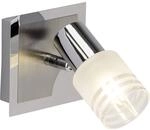 BRILLIANT Lampe Lea LED Wandspot eisen/chrom/wei&szlig; | 1x LED-D45, E14, 4W