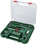 Bosch Universal Werkzeug-Set, 17-teilig (vielseitiger Werkzeugkoffer, best&uuml;ckt,