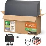 Solarway&reg; 890W Balkonkraftwerk 800W komplett Steckdose - neuester 800 Watt