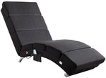 Casaria&reg; Relaxliege XXL Massage Heizfunktion 186x89x55cm Ergonomisch Stoff