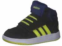 adidas Hoops Mid 2.0 Basketballschuh, Core Black/Acid Yellow/Victory Blue, 22 EU