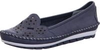 Gemini Damen Slipper Ballerina Leder Cutouts Blumenmuster 382336-01, Gr&ouml;&szlig;e:37 EU,