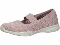 Skechers Damen Seager Simple Things Mary Jane Schuh, Mauve Heathered Knit, 36 EU