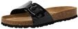 Tamaris Damen Fu&szlig;bett Pantolette flach, schwarz, 38 EU