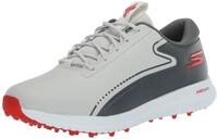 Skechers Herren Max 2 Arch Fit Waterpoof Spikeless Golf Shoe Sneaker, Grau, Rot, 45