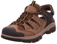 Skechers Herren Tresmen Menard, Braunes schwarzes Synthetik-Mesh, 12