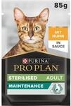 PRO PLAN Sterilised, Katzenfutter nass, mit Huhn, 26 x 85g