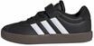 adidas Unisex Kinder VL Court 3.0 Shoes, Black/White/Black, 33.5 EU