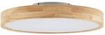 Lindby LED Deckenlampe Holz &Oslash;50 cm, mit Fernbedienung dimmbar wechselbare...
