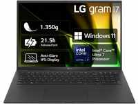 2024 LG gram 17 Zoll Notebook - 1350g Intel Core Ultra7 Laptop (16GB RAM, 512GB Dual
