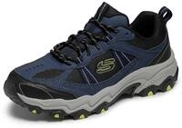 Skechers Herren Stamina At Upper Stitch Trekking Low Cut, Navy Synthetic Mesh Black