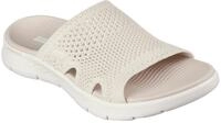 Skechers Damen On-The-go Walk Flex Sandal-Elation Slides, Natural Textile, 37 EU