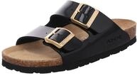Rohde Damen Pantolette Lack Zwei Schnallen Kork Fu&szlig;bett Alba 5576, Gr&ouml;&szlig;e:38 EU,