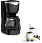 Tefal CM3408 Glas-Kaffeemaschine Mini (600 W, 6 Tassen) schwarz/edelstahl, CM340811 Tefal CM3408 Glas-Kaffeemaschine Mini (600 W, 6 Tassen) schwarz/edelstahl, CM340811