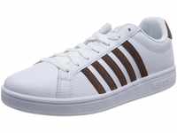 K-Swiss Herren Court TIEBREAK Sneaker, White/Black Gradient, 44 EU